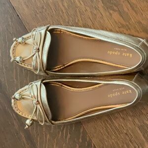 Kate Spade Gold Mocs
